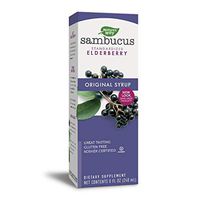 Nature's Way Original Sambucus Elderberry Syrup, Herbal Supplements, Gluten Free, Vegetarian, 8 Ounce (Packaging May Vary)