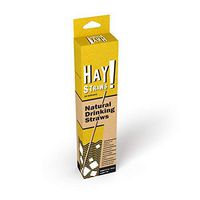 Hay! Natural Drinking Straws, 50 count pack (Tall 7.75")