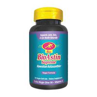 BioAstin Supreme Hawaiian Astaxanthin - 6 mg 60 VEGAN soft gels – Supports Joint, Skin, Eye Health Naturally – A Super-Antioxidant Grown in Hawaii