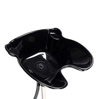 rowna Wash Basin, PP & Stainless Steel Support Bar Black Salon Removable Adjustable Shampoo Basin, for Hairdresser