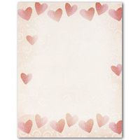 Red Hearts Letterhead