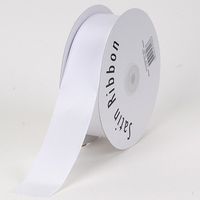 BBCrafts White Satin Ribbon Single Face 3/8 inch 100 Yards
