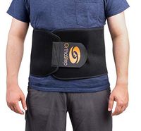 OrthoStep Black Supportive, Adjustable, and Breathable Back Brace