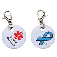 Thyroid Disease Snap-On Bracelet Charm-Parent (Stainless Steel),107