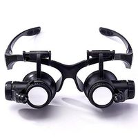 Magnifying Glass Glasses Watches Repair Magnifying Glass 2LED Lights Lighting Magnifying Glass Crafts Gifts