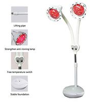 275W Far-Infrared Physiotherapy Lamp Double Head Device Beauty Salon Home Skin Baking Electric Instrument Heating Light Infra Red Heat Therapy for Pain Relief