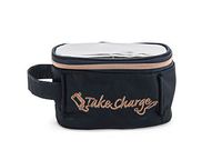 Miamica Women's Charger Case, Electronics Travel Organizer, Take Charge, Navy Satin