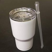 ZHENQ Coffee accompanying Cup Teacup Stainless Steel Insulation Vacuum Double-Layer Thermos Glass Curing Treatment (Color : A)