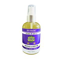 Uncle Buds Massage Oil - Coconut Hemp - for Relaxing Massage,Body Oil,Moisturizing Skin and Sore Muscle Relief