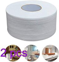 Soft Toilet Paper,1 Rolls Pack Neutral White Toilet Paper Bathroom Tissue 3 Ply Toilet Paper Tissue (White 2pcs,21x9cm)