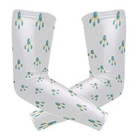 Men's UV Protection Arm Sleeve Blue Chemical Molecules Compression Arm Sleeve, Skin Protection Cooler Cycling Sleeves for Outdoor Activities to Cover Arms