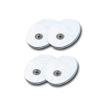 Small Electrode Pads 2 Pairs for Point Message Tens Unit TENS Electrodes Premium Quality Self Adhesive Sticky Gel Pads Acupuncture Points Snap on Pads [30 Days Money Back Guaranteed]