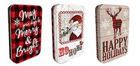 Christmas Tin Gift Card Holders - SET of 3