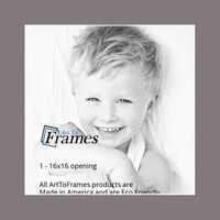 ArtToFrames MAT-189-16x16-Pewter 16x16 Cobblestone/Pewter Custom Mat,