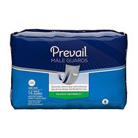 MCK88113100 - Bladder Control Pad Prevail 13 Inch Length Moderate Absorbency Polymer Male Disposable