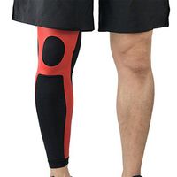 Finance Plan 1 Pc Super Elastic Sport Running Cycling Basketball Compression Leg Sleeve size XL (Red)