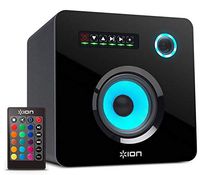 ION Audio Flash Cube | Wired Bluetooth Speaker with Multicolored LED Ambient Lighting (Single)