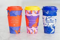 Paper Greats Hot Paper Cups -16 oz. Recyclable, Durable, Disposable- 15 Count