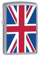 Zippo Lighter: United Kingdom Flag - Street Chrome 79935