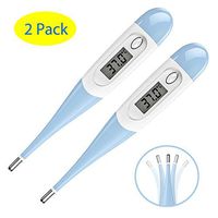 Digital Thermometer Body Temperature,Oral Rectal Underarm Basal Body Thermometer Fever Test Monitor for Baby Kids Child Adult with Waterproof Beep,Memory,Accurate Fast Readings (2)