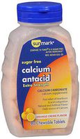 Sunmark Sugar Free Calcium Antacid, Extra Strength, Chewable Tablets, Orange Creme Flavor - 80 Tablets, Pack of 6