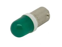120V AC/DC Green LED Miniature Bayonet BA9s 9mm Base Replacement Bulb for Indicator Pilot Light (Pack of 2)