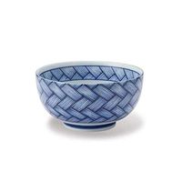 AXZHYX Bowl Bowls Dishware Japanese Blue and White Porcelain Bowl, Rice/Salad/Soup/Noodle Bowl, Blue and White for Kitchen Restaurant Gifts Hotel Tableware Home Noodles Boiled Fish Soup Bowl