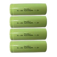A 2500mAh 1.2V NI-MH Rechargeable Battery Flat Top PKCELL 4PC