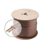 150 Ft 18 AWG GA Speaker Cable Wire 2 Conductor Copper Polarized Bulk High Performance Sound Quality Oxygen Free Audio Speaker Cable Stranded Flexible, By NAC Wire and Cables