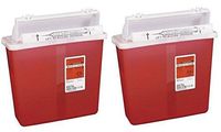 8507SA- Container Sharpstar in-Room Mailbox Lid Red 5qt Ea by, Kendall Company (2)