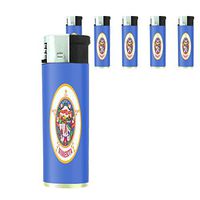 Minnesota State Flag Lighters S1 Set of 5 Electronic Flame Cigarette Smoking