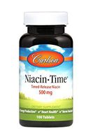 Carlson Niacin-Time 500 mg, Vitamin B-3, Time-Released, 100 Tablets