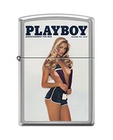 Zippo Playboy Cover September 1982 Pocket Lighter, Brushed Chrome