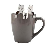 Kitchen，Dining & Bar,Ikevan Coffee Drinking Tools Cute Cat Spoon Long Handle Spoons Creative coffee spoon (FGEGRBV)