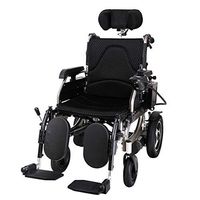 Transport Wheelchair with Pillow Mesh Breathable Manual Travel Car Seatable Portable Foldable Wheelchair Swing Away Footrests Non-Pneumatic Tire