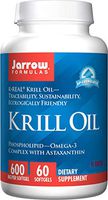 Jarrow Formulas Krill Oil, Supports Brain, Memory, Energy, Cardiovascular Health, 600 Mg, 60 Softgels