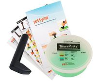 TheraPutty Standard Exercise Putty Green - Medium 4 OZ + Puttycise L-Bar TheraPutty Exercise Tool + Manual Bundle