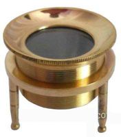 Nautical Chart Magnifier ~ Tripod Magnifying Glass in Brass