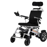 Lightweight Foldable Power Wheelchair,Desk-Length Arms and Elevating Leg Rests,Drive with Power or use as Manual Wheelchair,Aerospace Aluminum Crafted Design,Silver