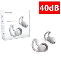 High Fidelity Earplug, Haomei Reusable Silicone Noise Cancelling Sound Blocking Reduction Earplugs （NRR 40dB） for Sleeping, Snoring, Concerts, Shooting, Airplanes, Musicians Motorcycle, Grey