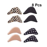 Healifty Shoe Filler Inserts Toe Filler Shoes Too Big Inserts Memory Foam for Shoes Too Big Hack Women Girls 4 Pairs
