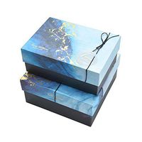 WESAPPINC Premium Medium Christmas Gift Boxes with Lids (7.87" x 7.87" x 3.5") Sturdy Gift Boxes, Reusable Decorative Storage Boxes for Gift Packaging  (Small:7.87"x5.7"x3.1")