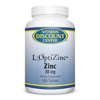 Vitamin Discount Center Zinc Supplement 20 mg, 100 Tablets