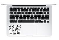 Kodama Tree Spirits Princess Mononoke Studio Ghibli Hayao Miyazaki Trackpad Keyboard Macbook Laptop Vinyl Sticker Decal