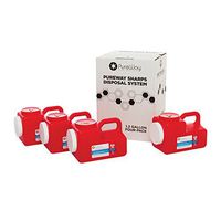 Pureway Sharps 1.2 Gallon 4-Pack Disposal System 40412