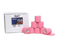 HealiT SafeGrip™ 2inch-Wide Self-Adhering Performance Athletic Wrap, Adhesive Flexible Breathable, Athletic Tape Ideal for Stretch Wrist, Ankle, Hand, etc. - Pink - 24 Pack/Case