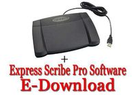 Express Scribe Pro Transcription Software with USB Foot Pedal