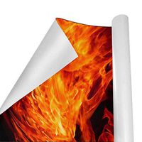 Gift Wrapping Paper Roll Red and Blue Fire for Birthday,Holiday,Wedding,Baby Shower Gift Wrap - 3Rolls - 58inch x 23inchPerRoll
