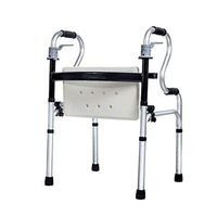 F&T Rollator Lightweight Portable Walker, Adult Standard Wheel Walker Aluminum Folding Light Cane Old Man Cane Four-Foot Walker Old Man Cane Multi-Function