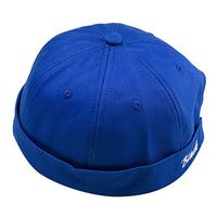 Meidexian888 Casual Hat for Men/Women,Adjustable Wild Retro Street Embroidery Letters Melon Hat Landlord Hat Master Hat (Blue)